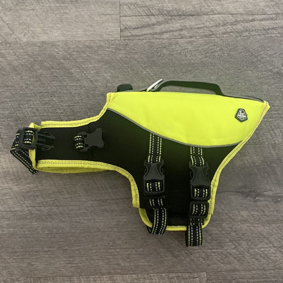 ARCADIA TRAIL HIGH VISIBILITY FLOTATION AID YELLOW life jacket dog life jacket - Picture 4 of 7